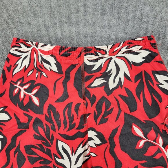 Op Ocean Pacific Shorts Men Medium Red Swim Trunks Logo Pocket Drawstring Lining - Picture 9 of 14